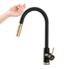 Sensor Activated Kitchen Faucet With Flexible Hose And Dual Spray Head