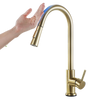 Sensor Activated Kitchen Faucet With Flexible Hose And Dual Spray Head