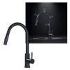 Sensor Activated Kitchen Faucet With Flexible Hose And Dual Spray Head
