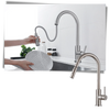 Sensor Activated Kitchen Faucet With Flexible Hose And Dual Spray Head