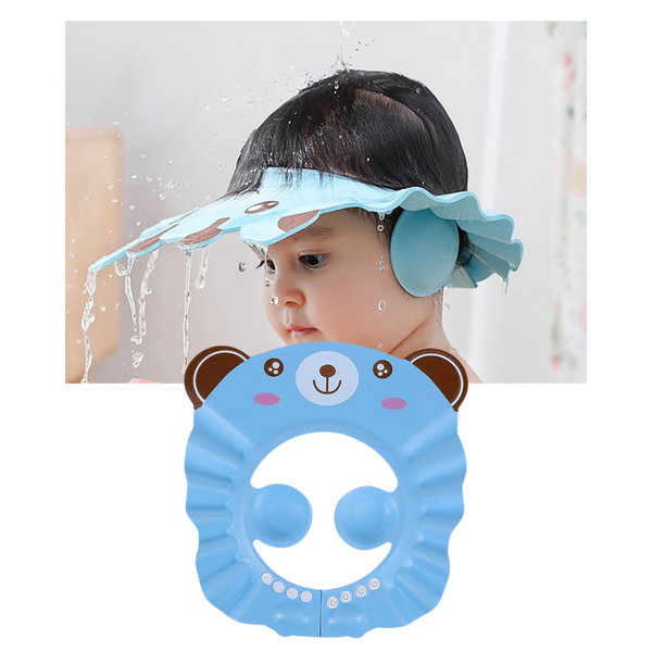 Kids Shower Cap With Eye And Ear Protection For Bath Time
