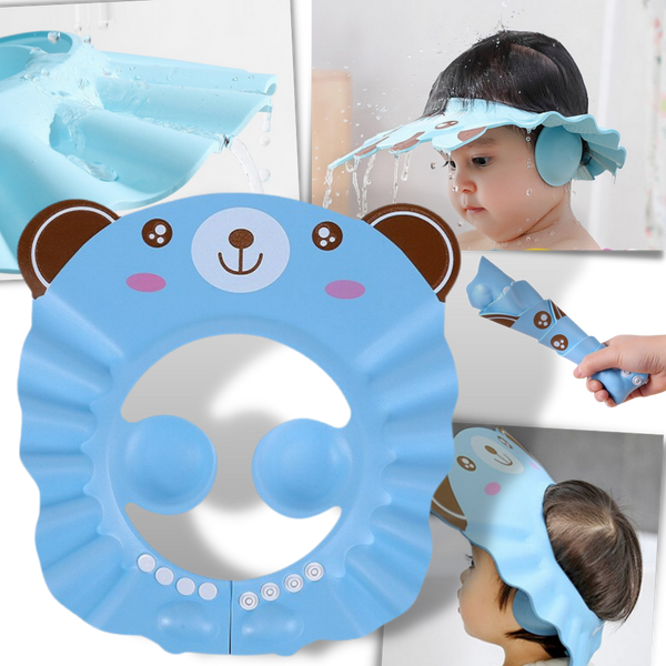 Kids Shower Cap With Eye And Ear Protection For Bath Time
