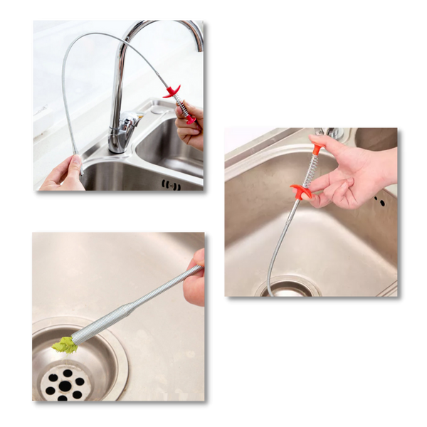 Flexible Drain Cleaning Pliers For Easy Sink And Bathtub Unclogging