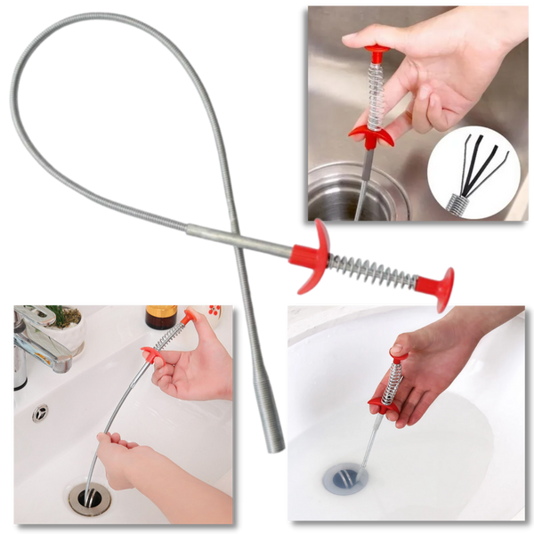 Flexible Drain Cleaning Pliers For Easy Sink And Bathtub Unclogging