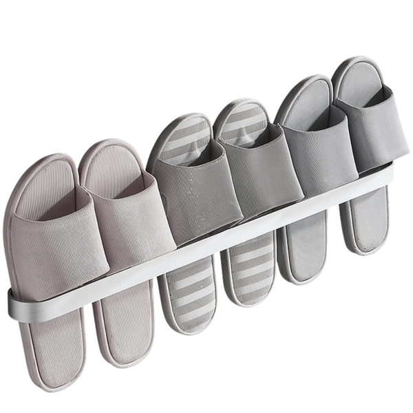 Aluminium Wall Mounted Slipper Rack For Space Saving And Style