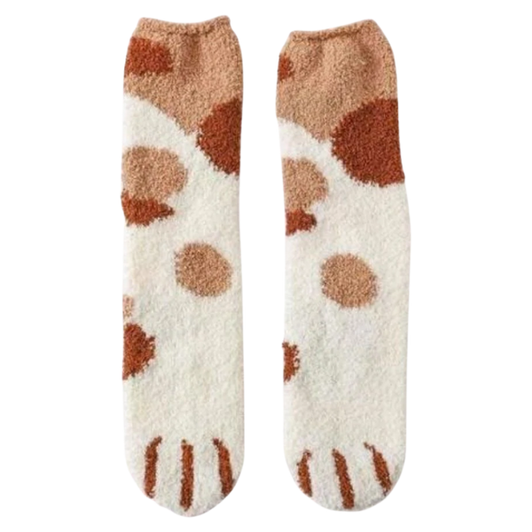 Feline Paw Winter Socks For Cozy Warmth And Plush Comfort