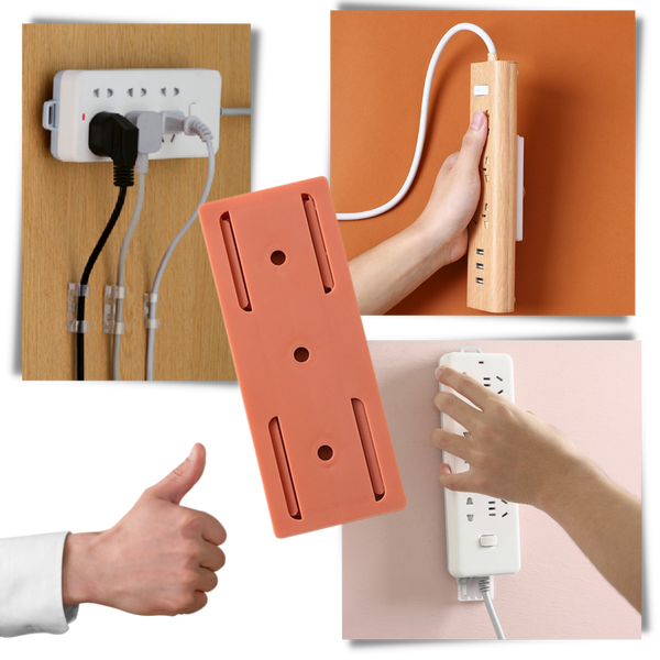 Wall Socket Power Strip Retainer Safer Easy Installation Universal Fit