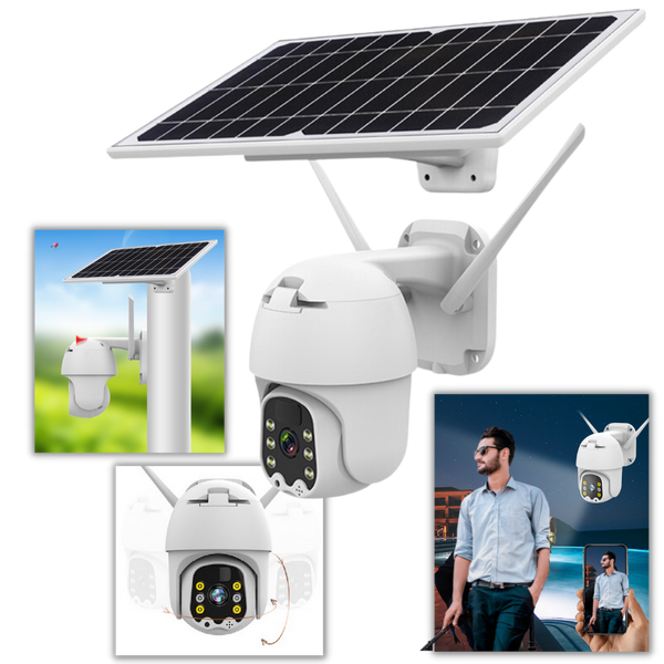 Solar Powered Outdoor Security Camera With Extended Battery Life