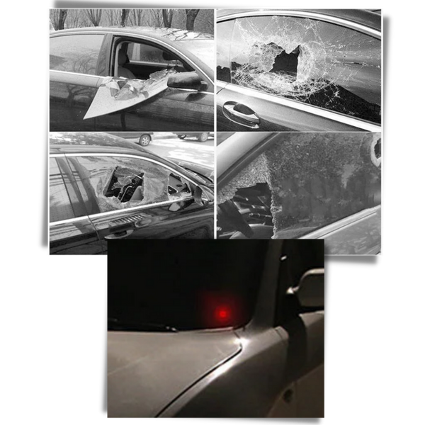 Solar Powered Car Warning Light for Enhanced Parking Safety