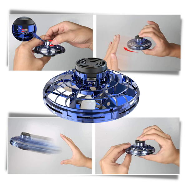 Kids Aerial Spinner Toy With Long Battery Life And Safe Play