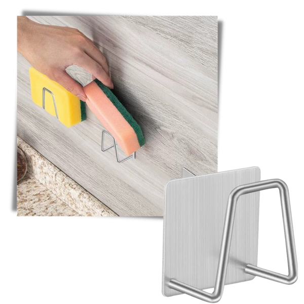 Two Pack Stainless Steel Sponge Holders With Drainage Rack