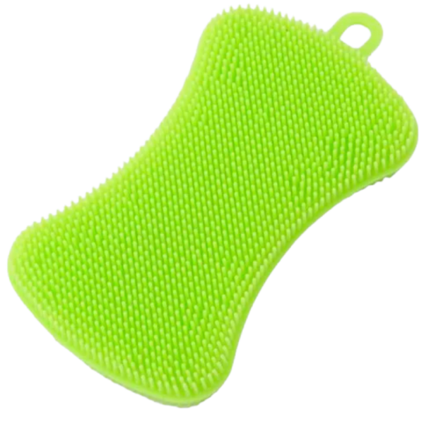 Silicone Kitchen Sponge Heat-Resistant Antibacterial Cleaning Tool