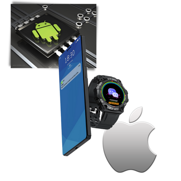 Smartwatch Fitness Tracker With Health Monitoring And Touch Control