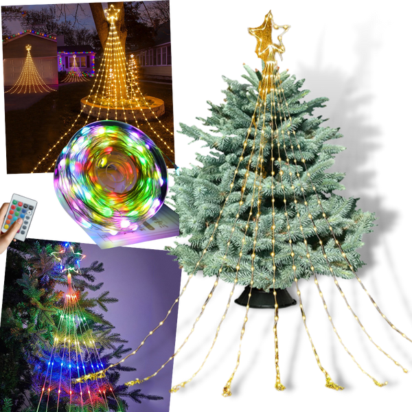 Outdoor Waterfall Fairy Lights Waterproof LED Decor for Vibrant Yards
