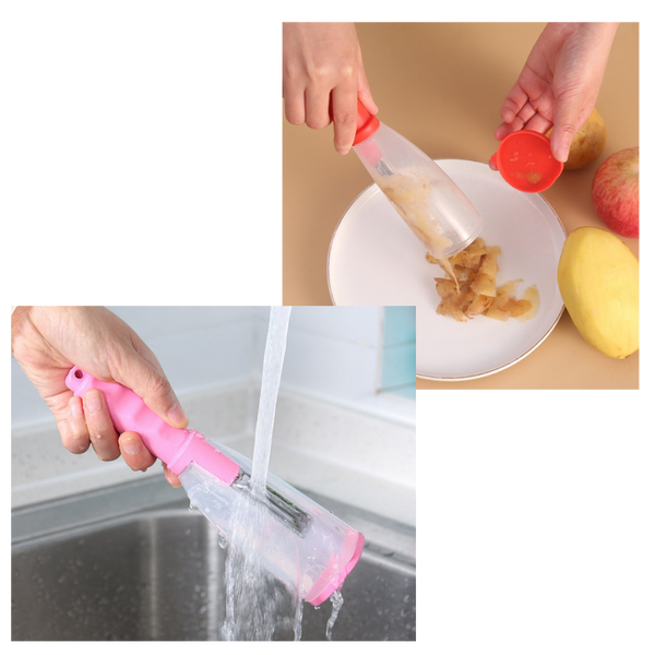 Premium Fruit And Vegetable Peeler With Built In Catcher