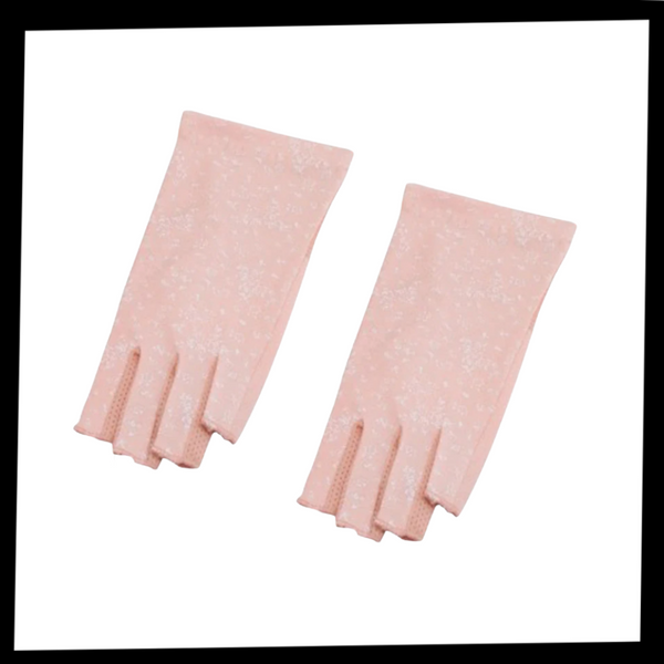 Sun Shield Cotton Gloves With UV Protection For All Day Comfort