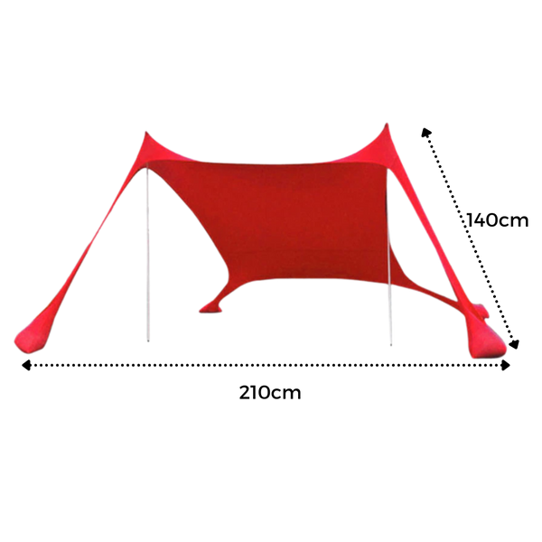 Lightweight Beach Shade Canopy for Easy Sun Protection and Breeze