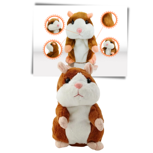 Premium Plush Talking Hamster Educational Toy Repeats Your Words