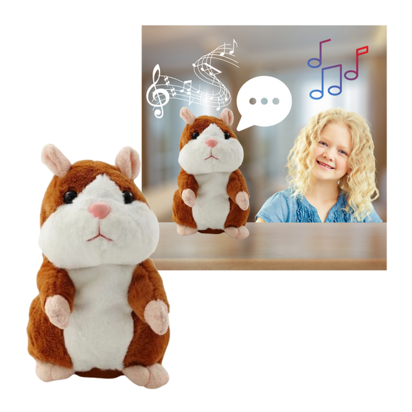 Premium Plush Talking Hamster Educational Toy Repeats Your Words