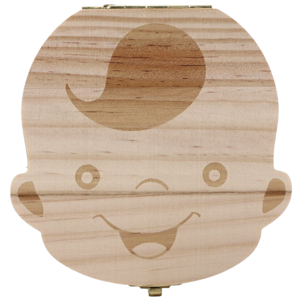 Wooden Baby Teeth Box Keepsake For Milestones And Bonding