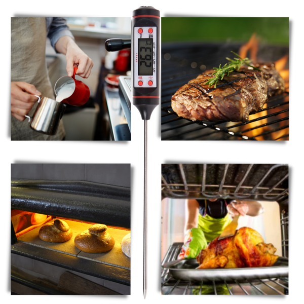 Digital Cooking Probe Thermometer For Precise Doneness Every Time