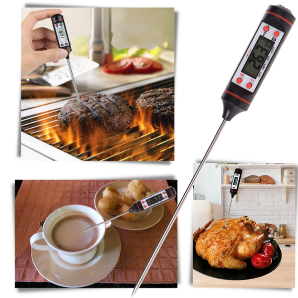 Digital Cooking Probe Thermometer For Precise Doneness Every Time
