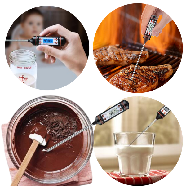 Digital Cooking Probe Thermometer For Precise Doneness Every Time
