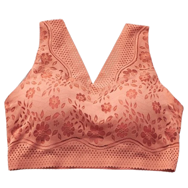 Breathable Seamless Lace Bra With Comfortable Stretch Fit