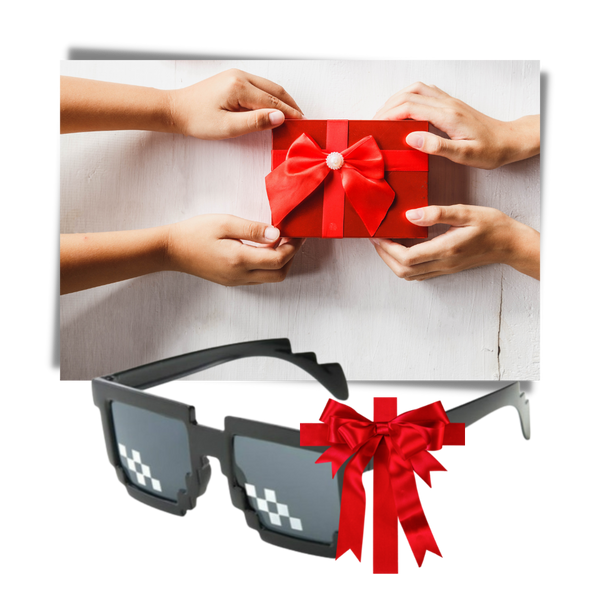 Pixel Style Sunglasses With UV Protection For All Day Comfort