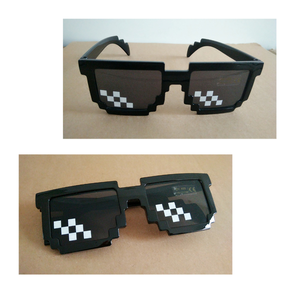 Pixel Style Sunglasses With UV Protection For All Day Comfort