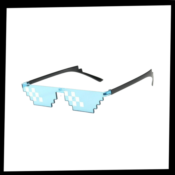 Pixel Style Sunglasses With UV Protection For All Day Comfort