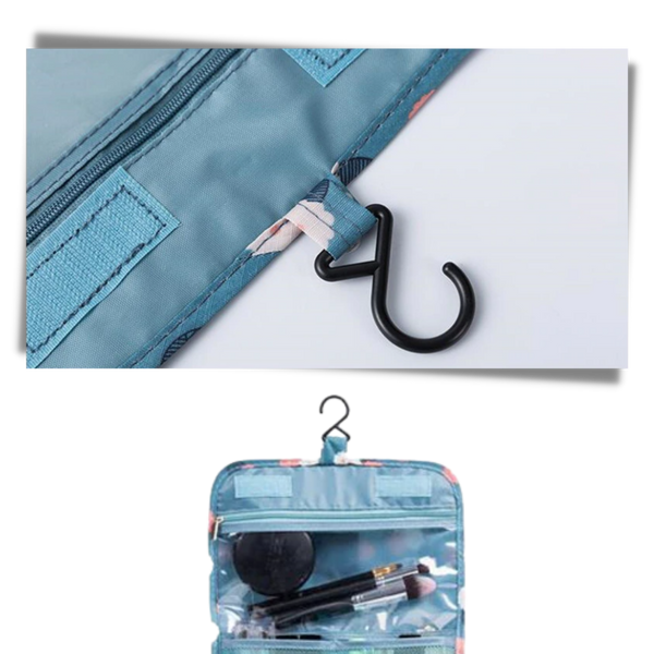 Premium Travel Makeup Organizer Waterproof Easy Access Hanging Design