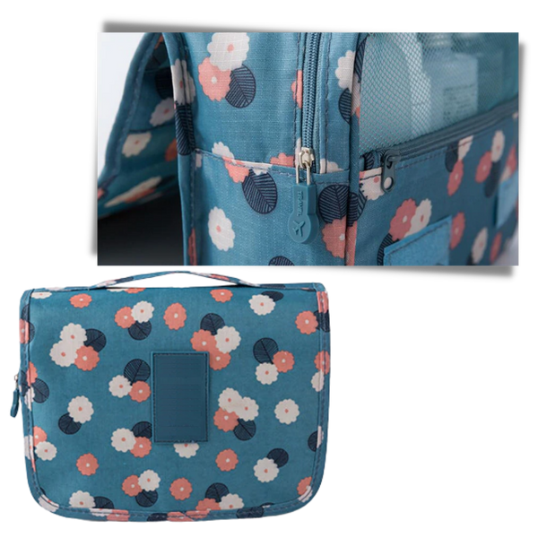 Premium Travel Makeup Organizer Waterproof Easy Access Hanging Design