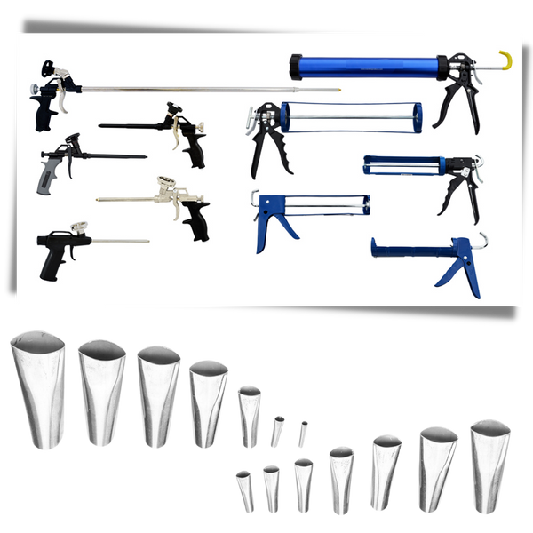 Premium Caulking Nozzle Kit for Precise, Smooth Bead Results