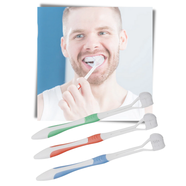 Multi Sided Toothbrush For All Ages Delivers Efficient Cleaning