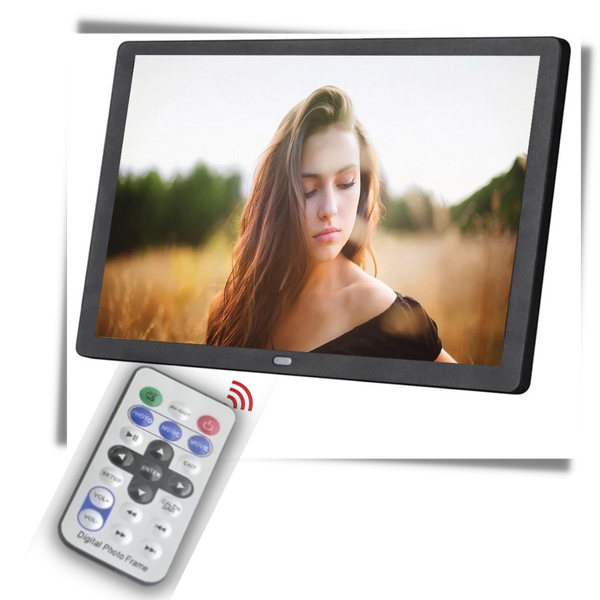 14 Inch High Resolution Digital Photo Frame With Remote
