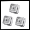 Three Pack Adhesive Towel Holders Waterproof Space Saving Easy To Install