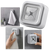 Three Pack Adhesive Towel Holders Waterproof Space Saving Easy To Install