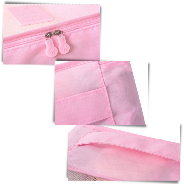 Set of 6 Lightweight Travel Bags for Tidy Luggage Organization