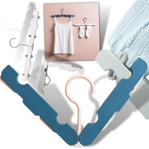 Foldable Travel Clothes Hanger Set For Seamless Packing And Organization
