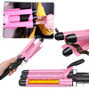 Tri-Barrel Ceramic Curling Iron for Silky Lasting Waves