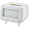 Retro TV Tissue Dispenser With Phone Holder For Easy Access