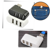 Rotating USB Hub With Three Ports For Simultaneous Charging
