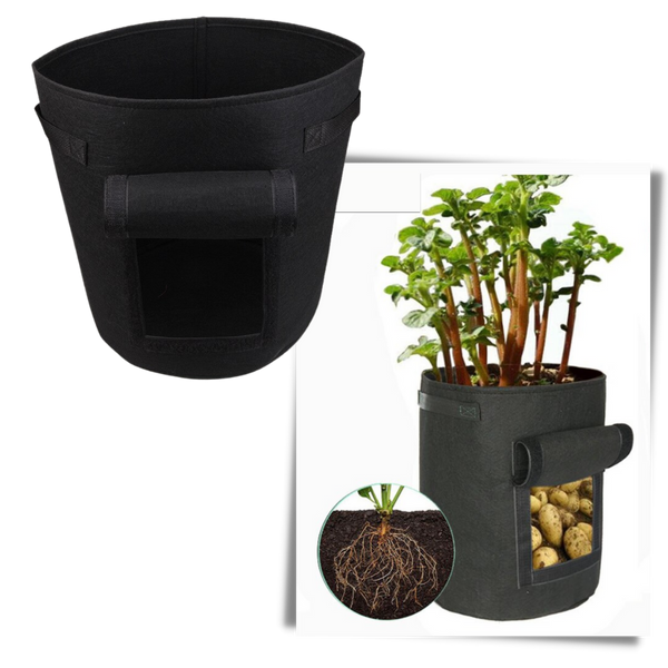 Organic Vegetable Planter Fabric Pouch For Chemical Free Home Growing