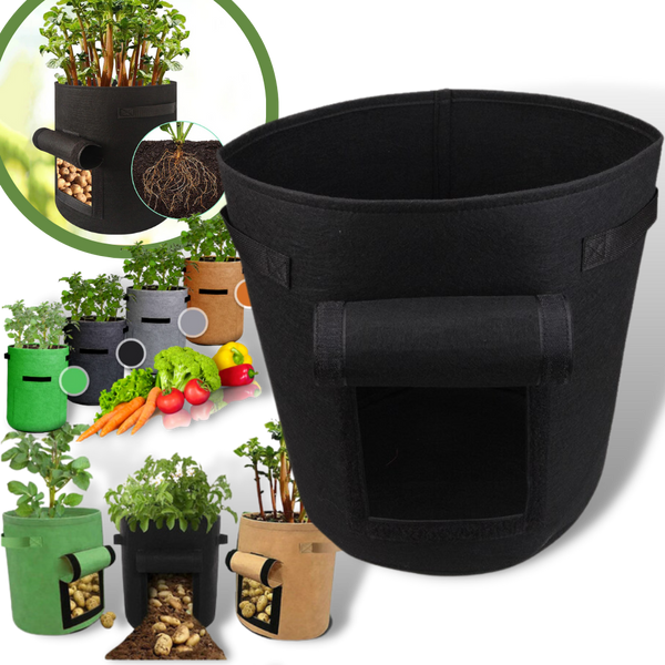 Organic Vegetable Planter Fabric Pouch For Chemical Free Home Growing
