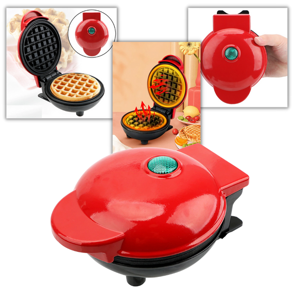 Compact Mini Waffle Maker For Quick Perfect Waffles Every Time