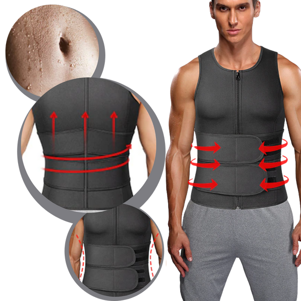 Men's Sauna Waist Trainer Vest For Faster Calorie Burn
