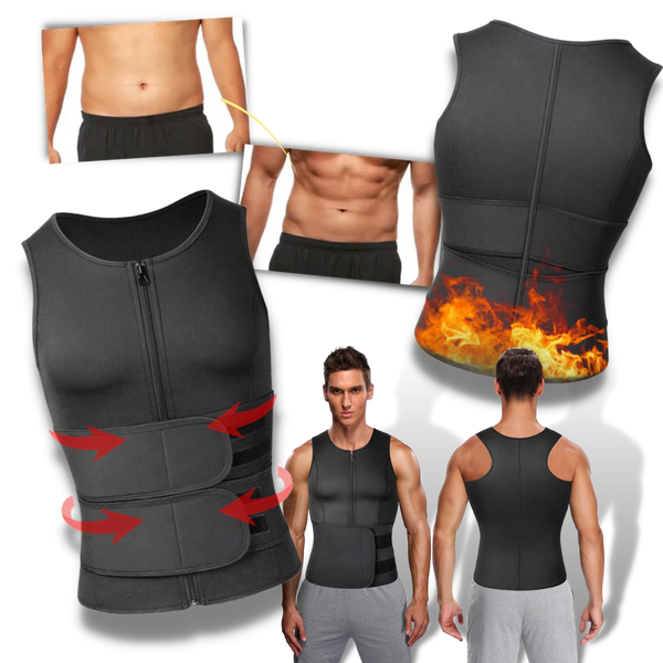 Men's Sauna Waist Trainer Vest For Faster Calorie Burn