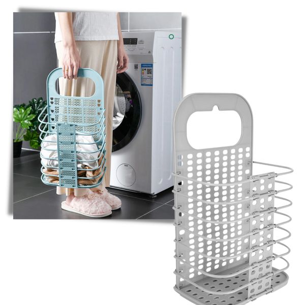 Wall-Mounted Folding Laundry Basket For Easy, Space-Saving Storage