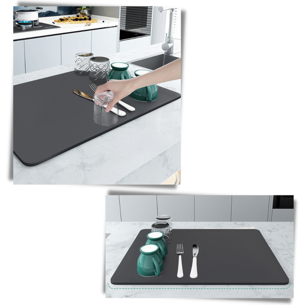 Non Slip Kitchen Drain Mat For Faster Water Drainage And Spill Prevention